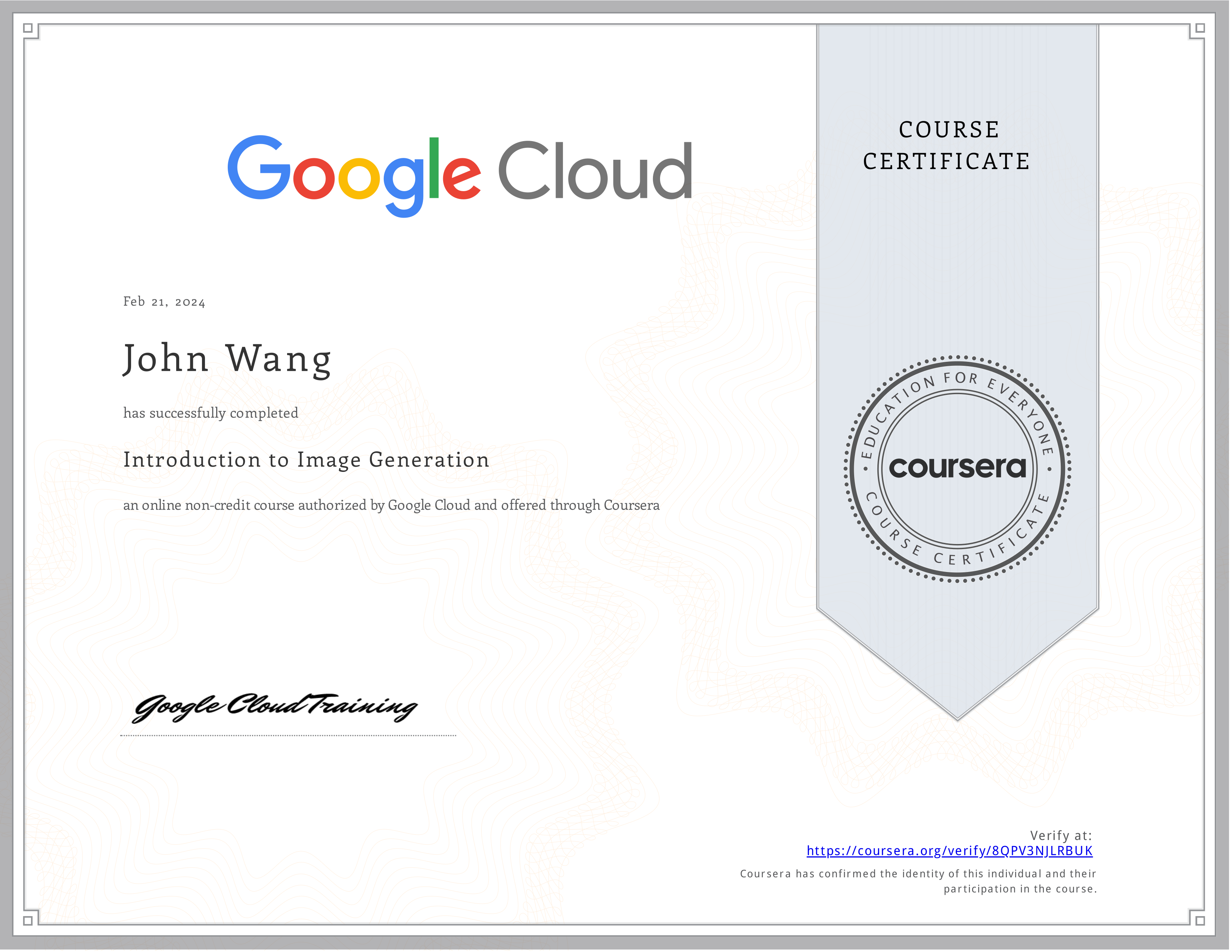 John's Introduction to Image Generation from Google Cloud