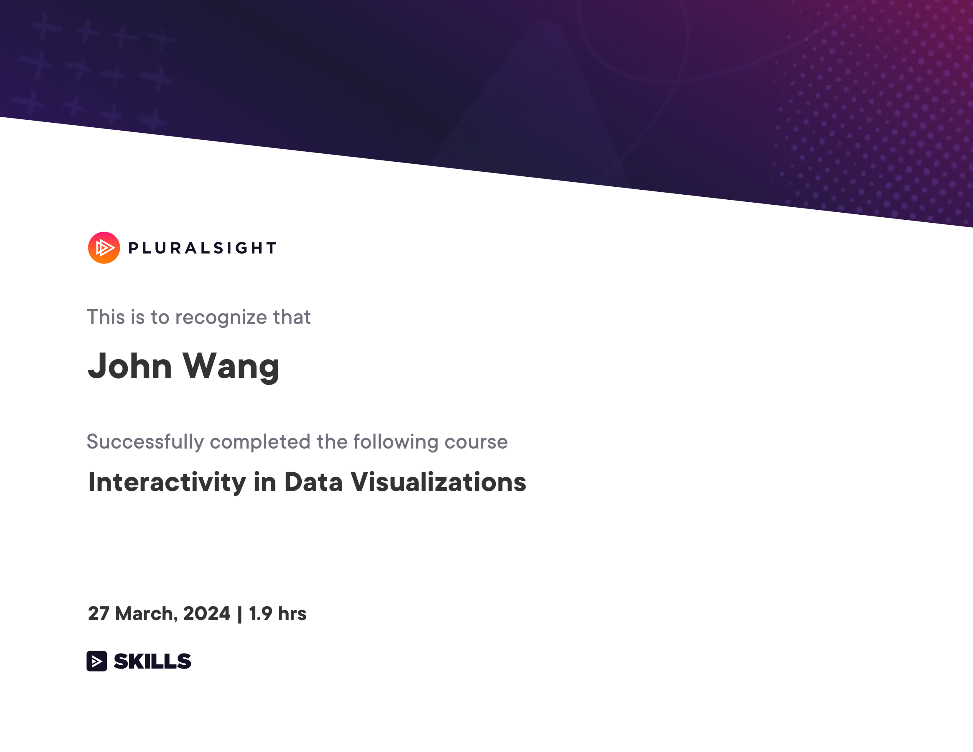 John's Interactivity in Data Visualizations from Pluralsight by Tiffany France