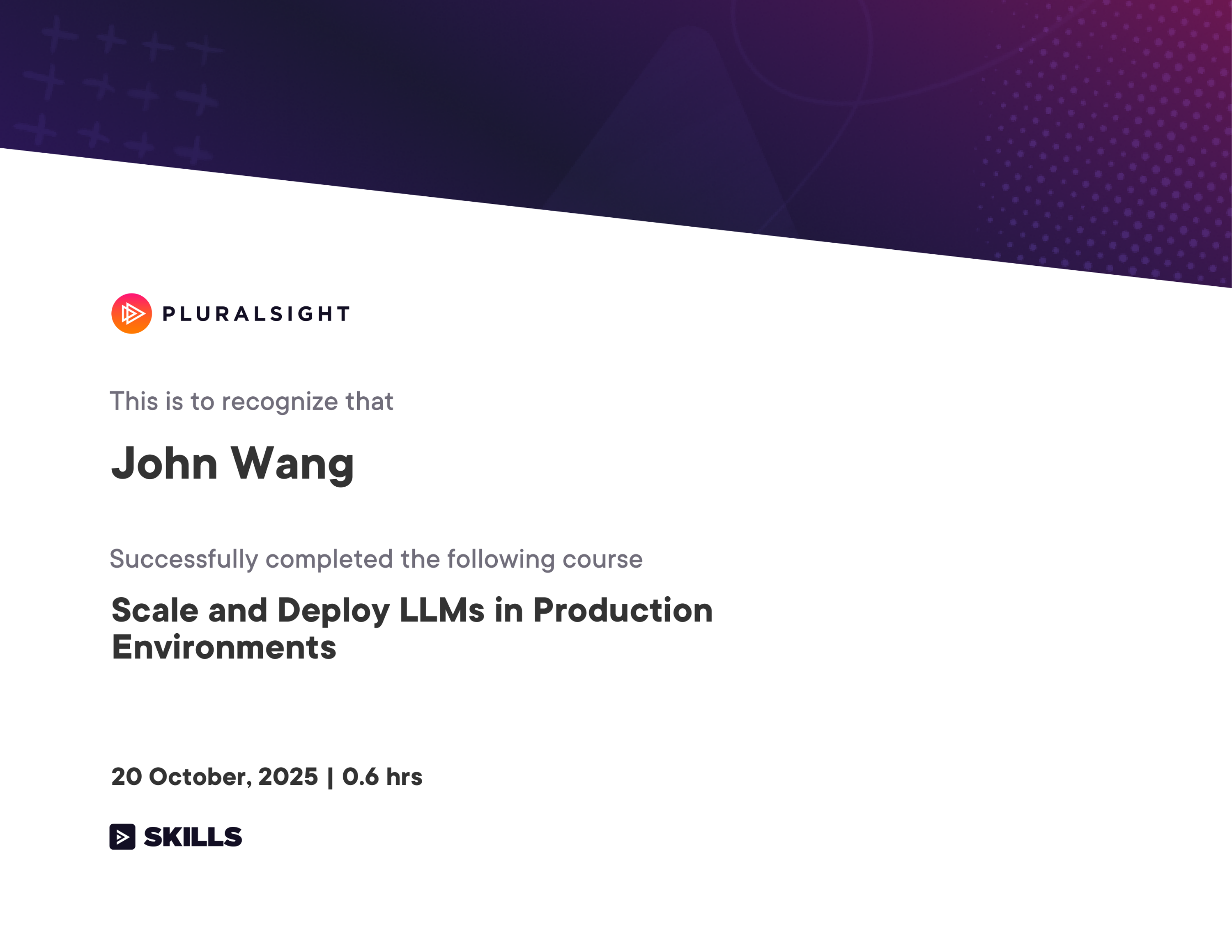 John's Scale and Deploy LLMs in Production Environments from Pluralsight by Abhishek Kumar
