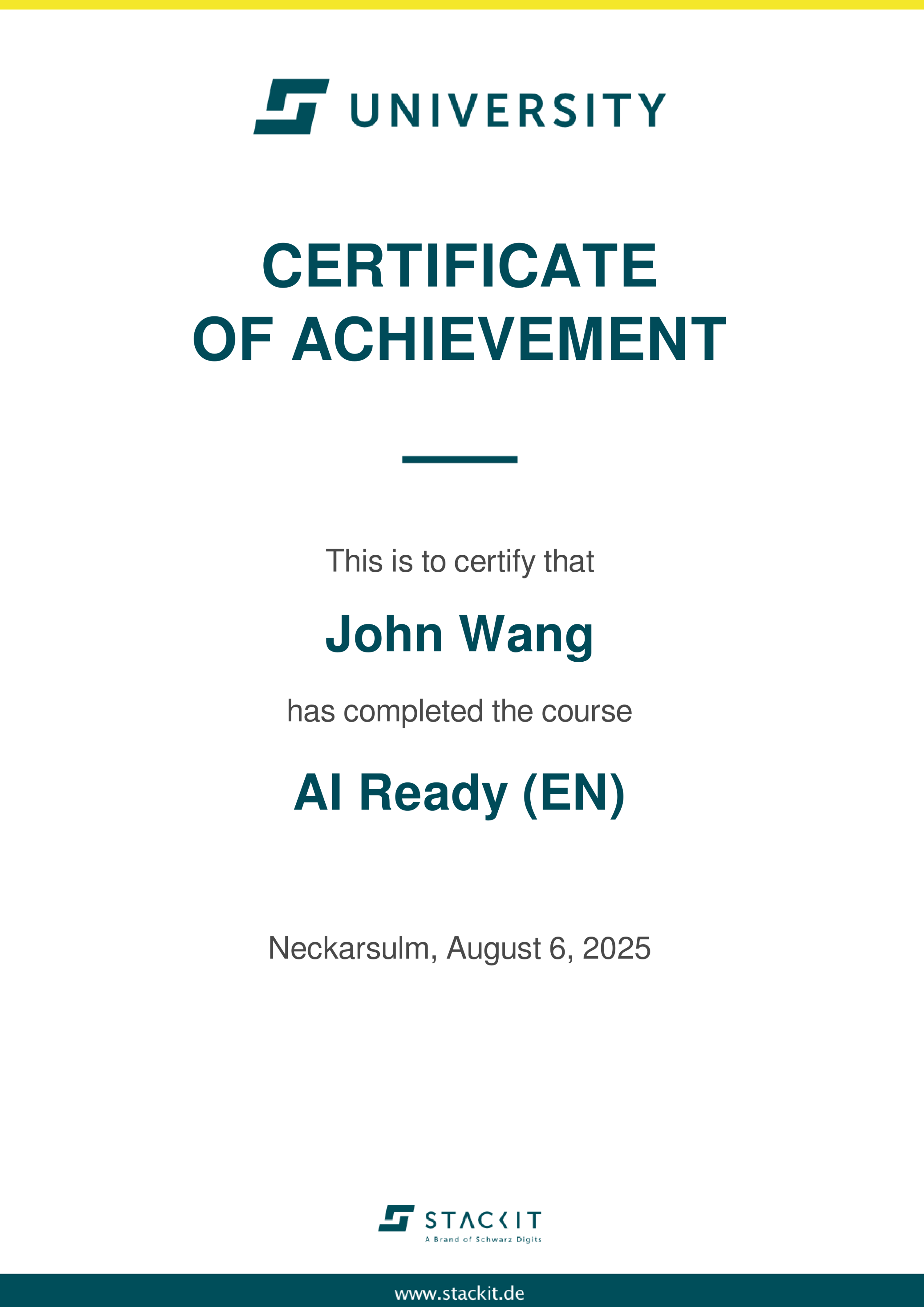John's AI Ready from STACKIT