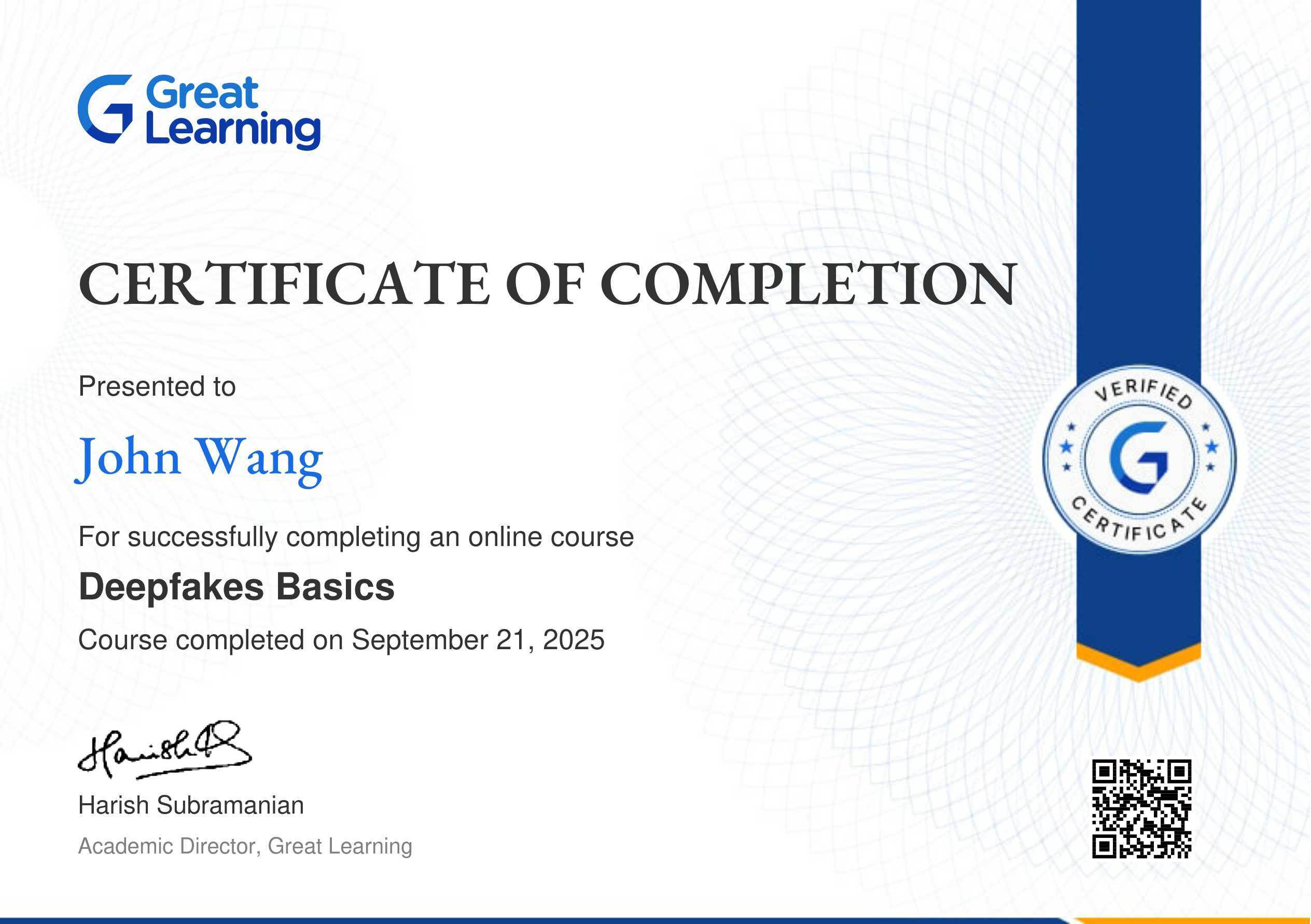 John's Deepfakes Basics from Great Learning Academy by Dr. Abhinanda Sarkar, Anirudh Rao, Sampriti Chatterjee