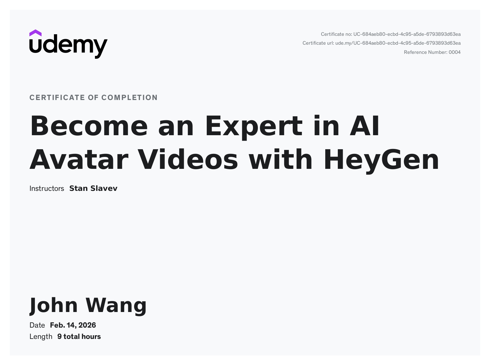 John's Become an Expert in AI Avatar Videos with HeyGen from Udemy by Stan Slavev