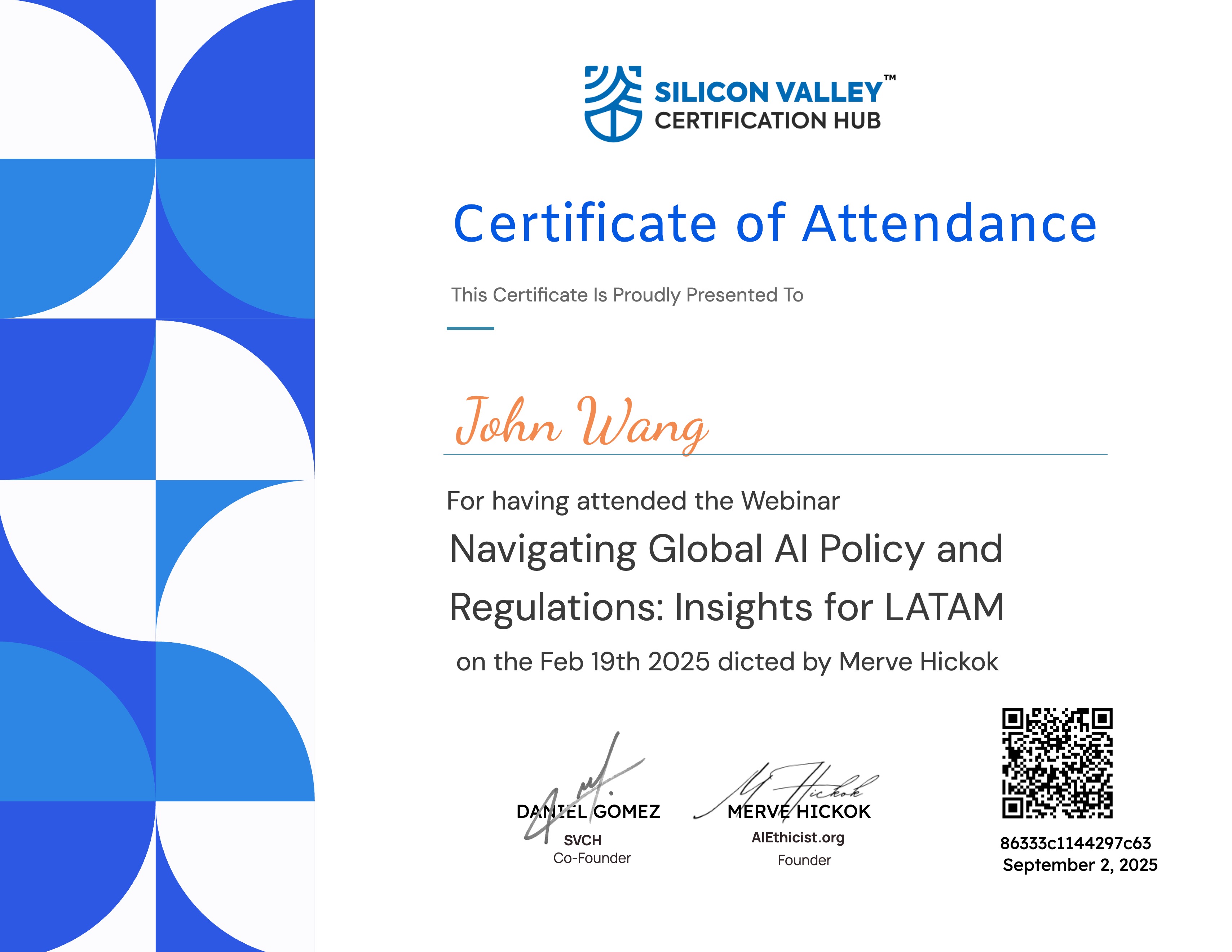 John's Navigating Global AI Policy and Regulations: Insights for Latam from Silicon Valley Certification Hub by Merve Hickok