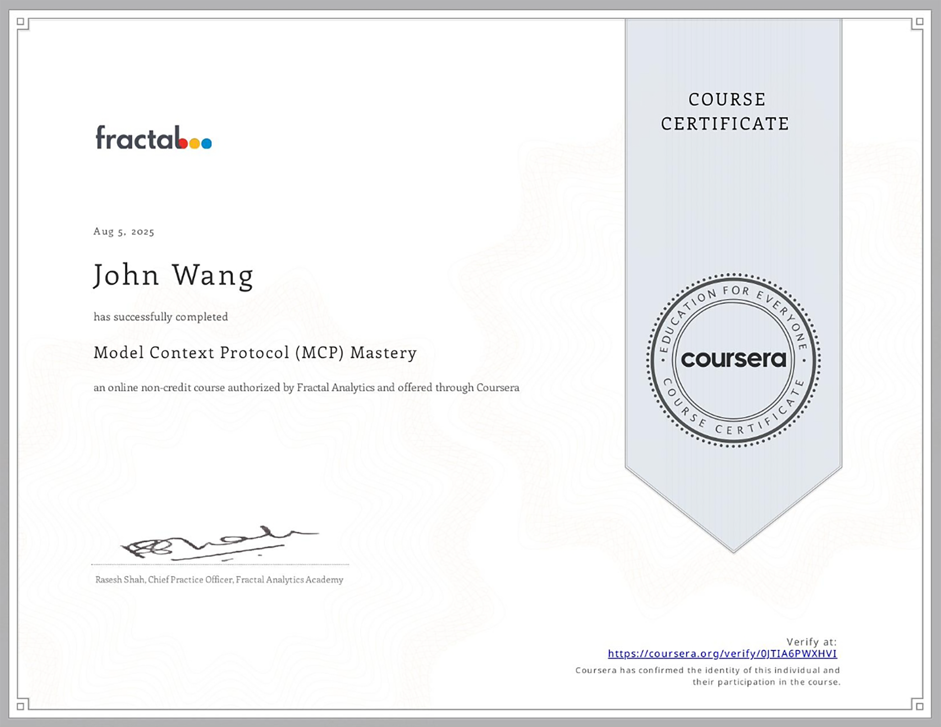 John's Model Context Protocol (MCP) Mastery from Fractal Analytics Academy