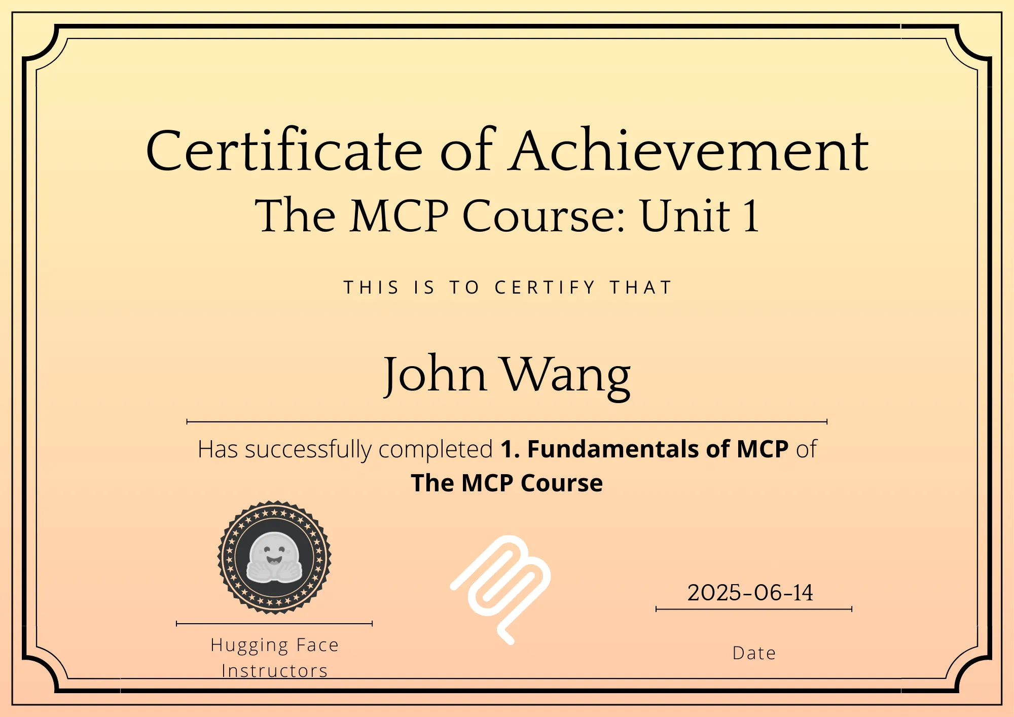 John's Fundamentals of MCP (Model Context Protocol) from Hugging Face