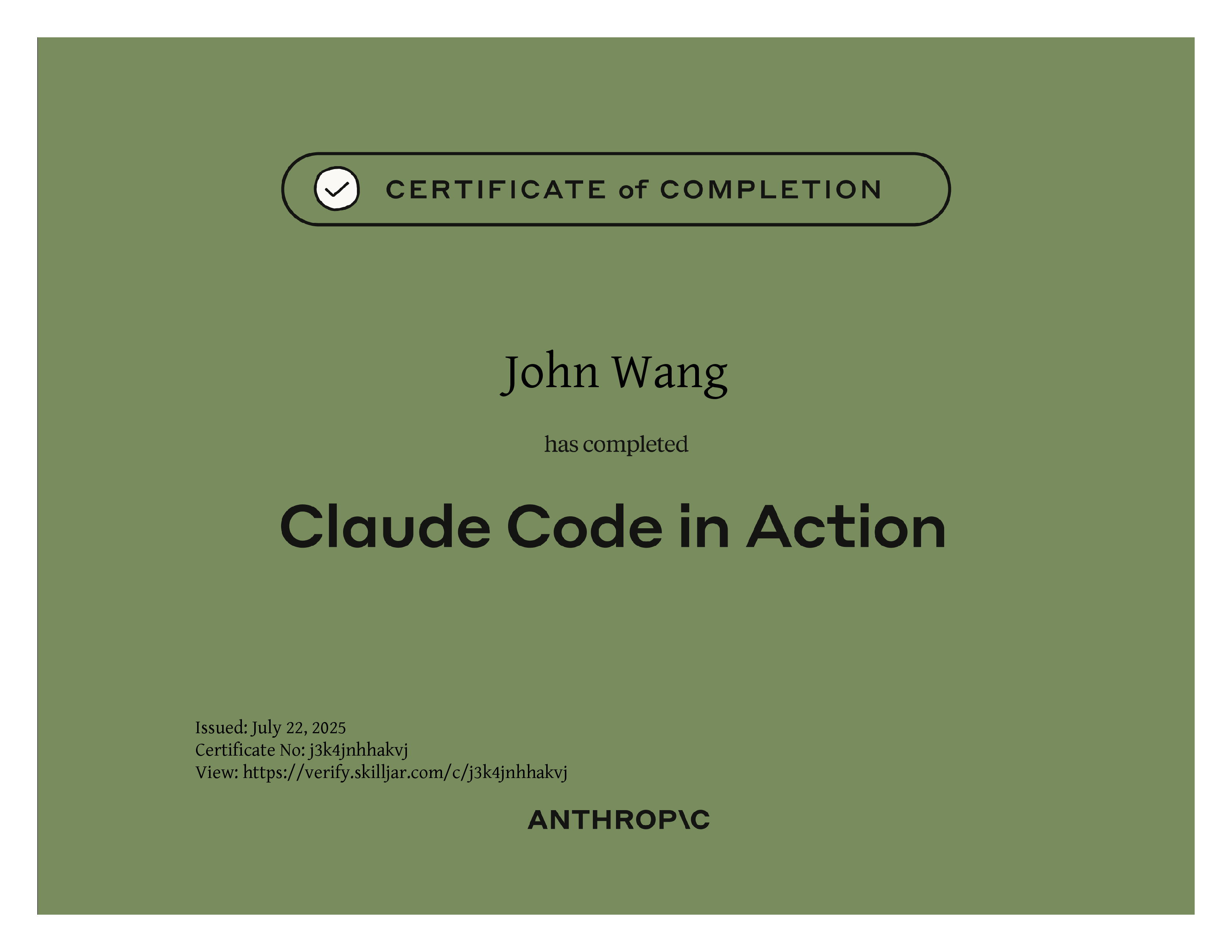 John's Claude Code in Action from Anthropic