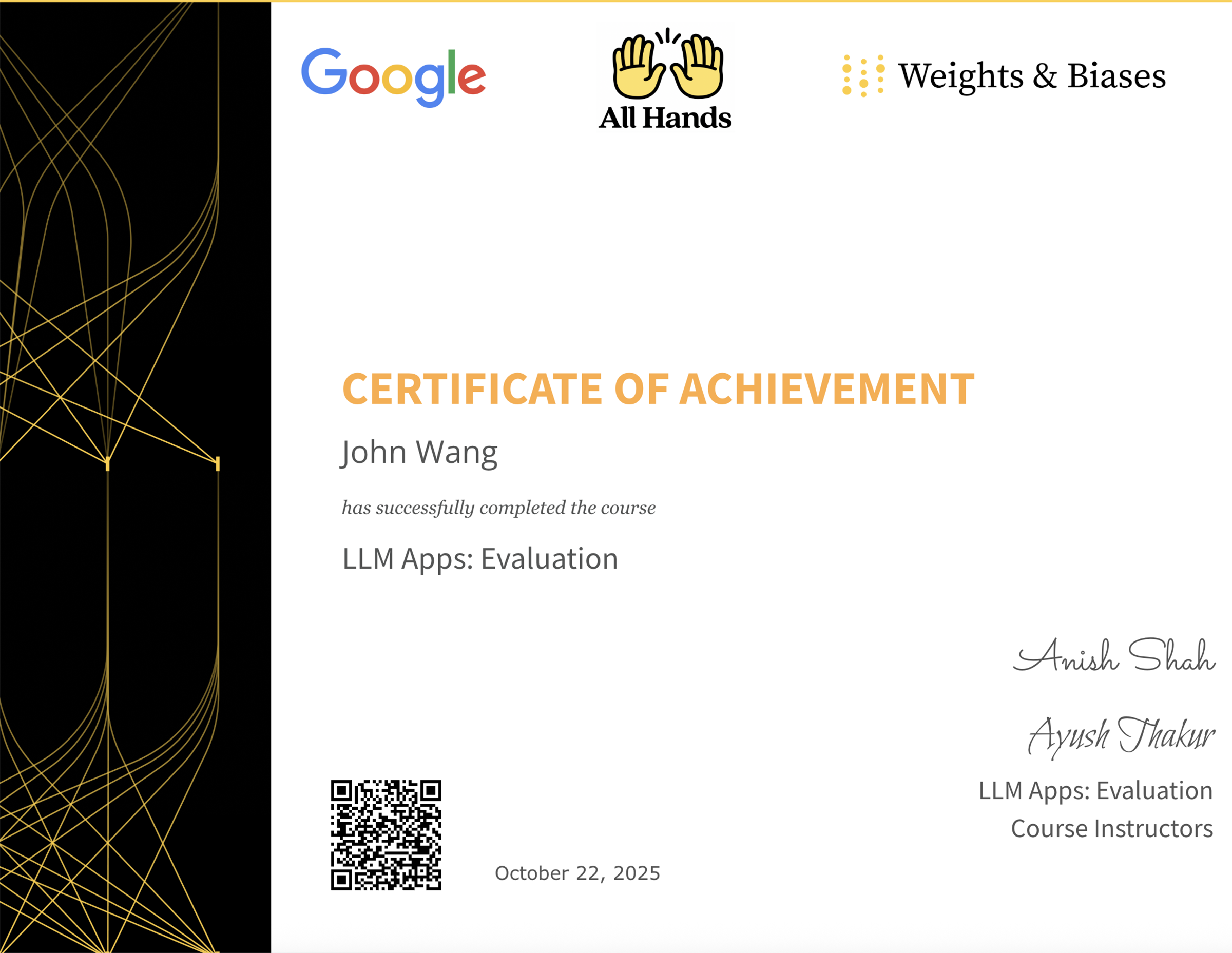 John's LLM Apps: Evaluation from Weights & Biases by Anish Shah, Ayush Thakur