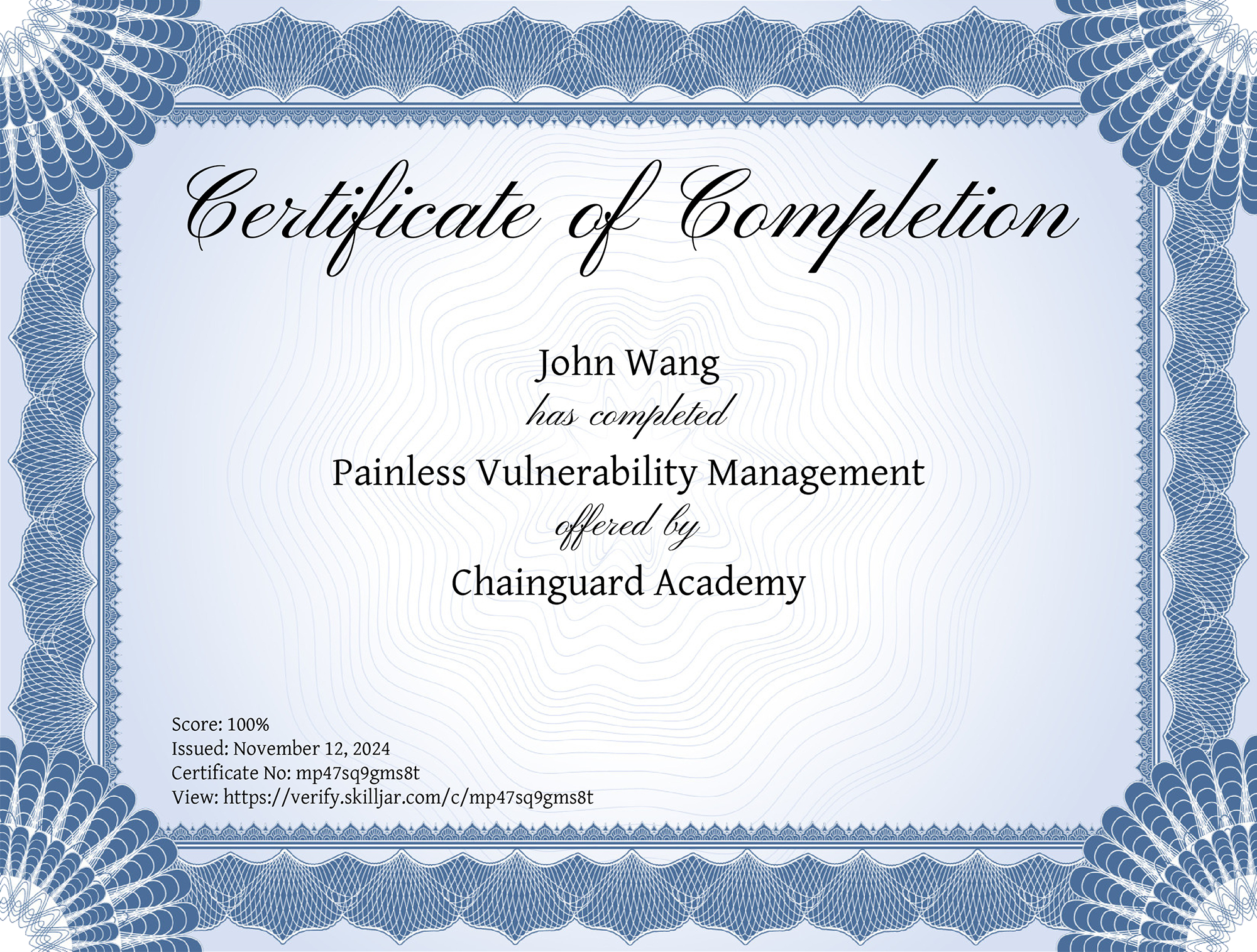 John's Painless Vulnerability Management from Chainguard