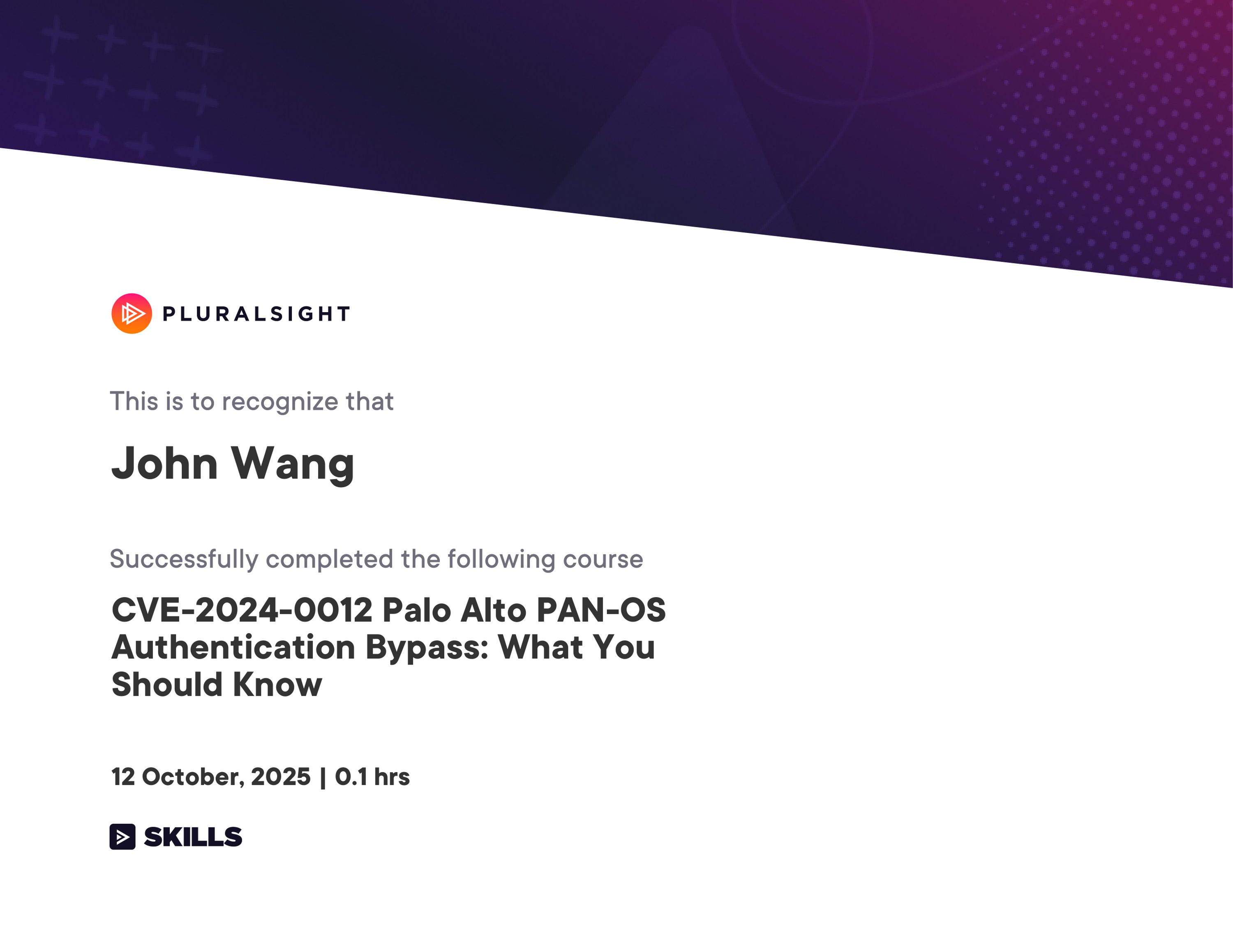 John's CVE-2024-0012 Palo Alto PAN-OS Authentication Bypass: What You Should Know from Pluralsight by Chris Jackson, Michael Teske