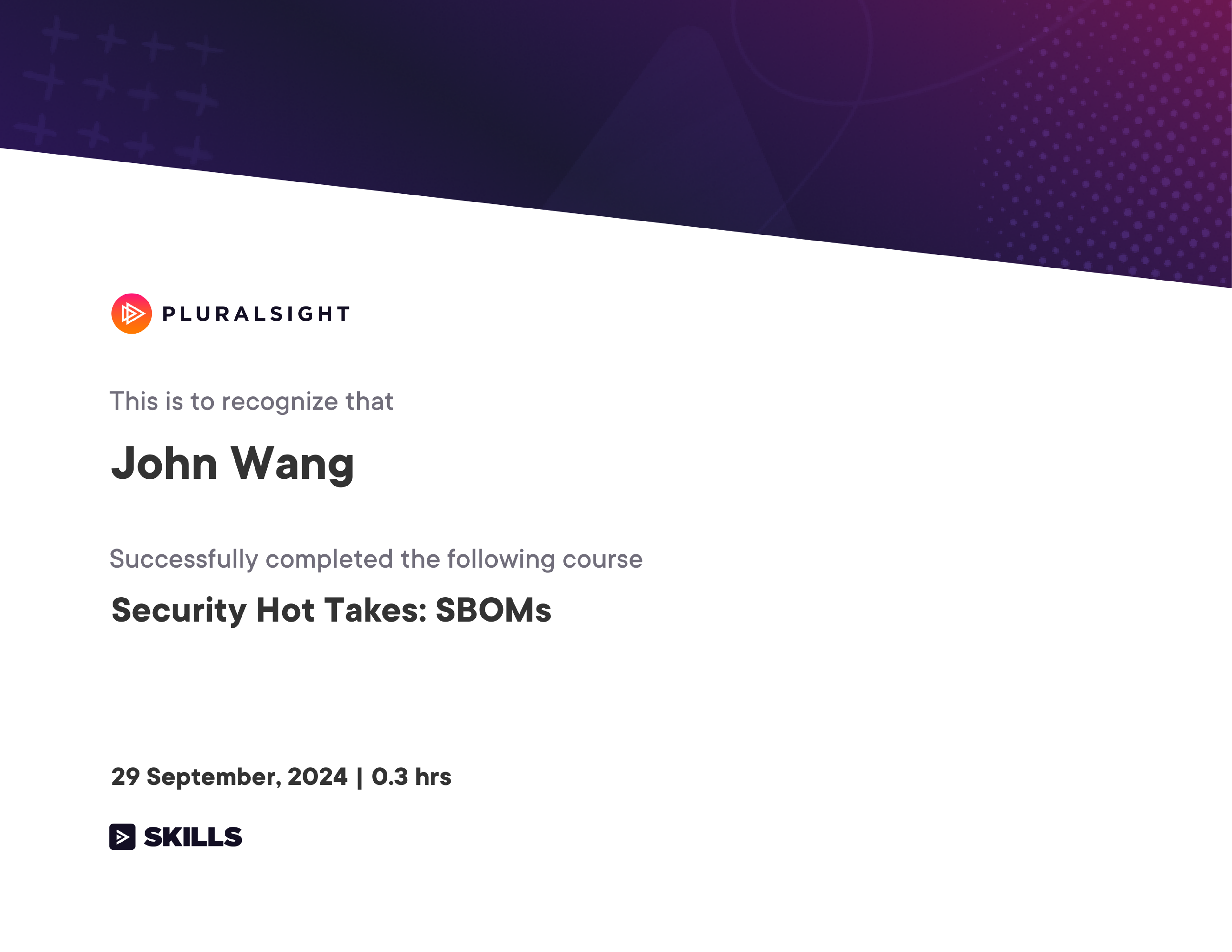 John's Security Hot Takes: SBOMs from Pluralsight by Aaron Rosenmund, Brandon DeVault