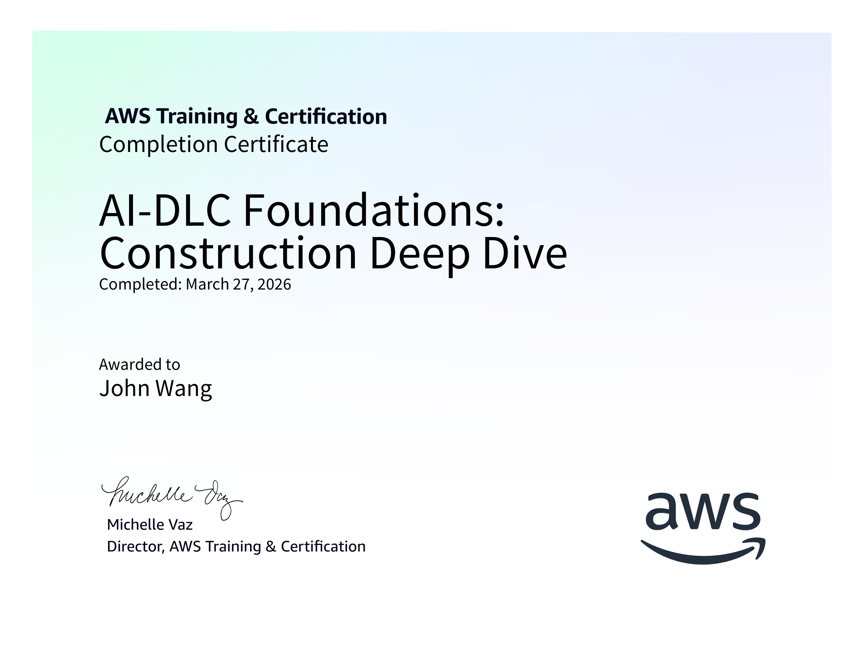 John's AI-DLC Foundations: Construction Deep Dive from AWS