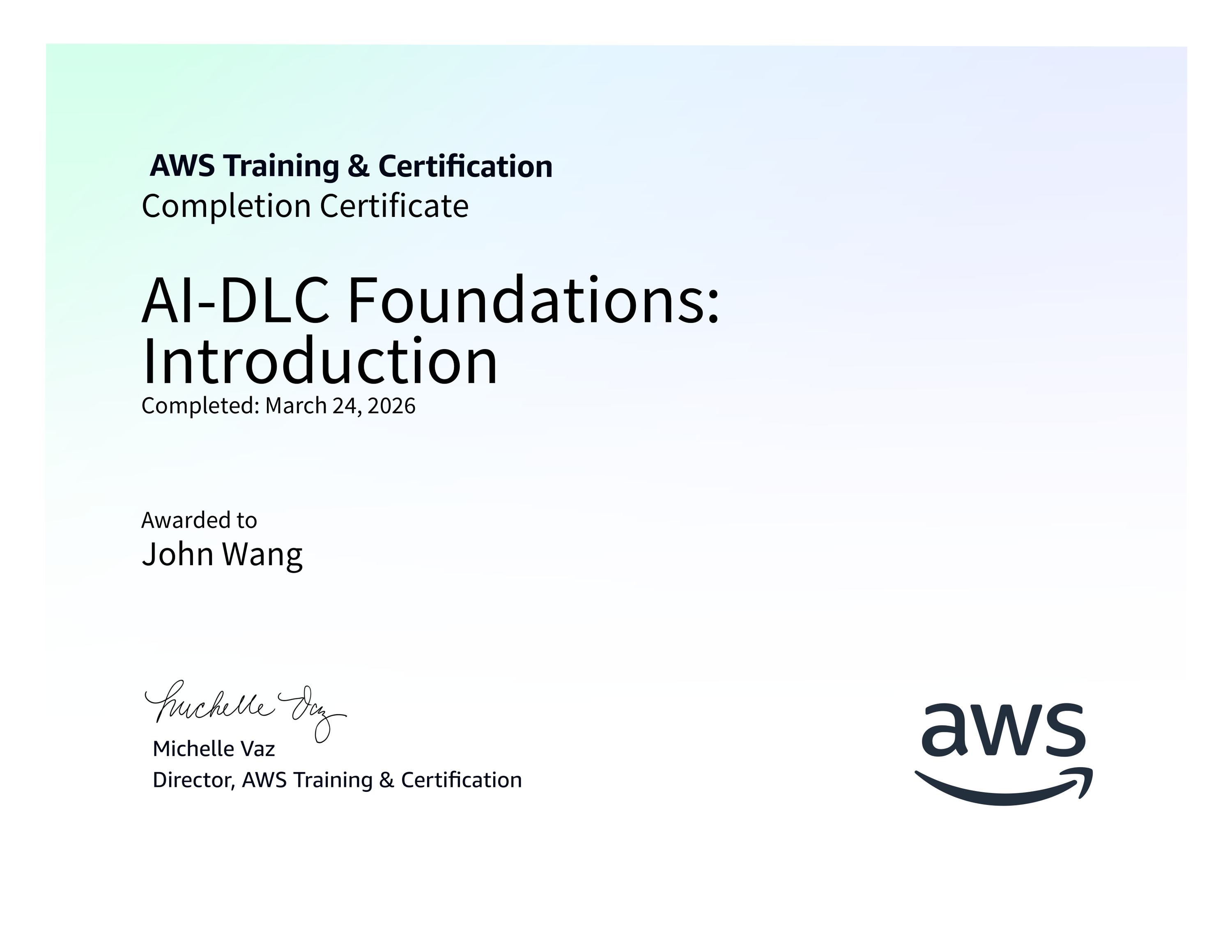 John's AI-DLC Foundations: Introduction from AWS