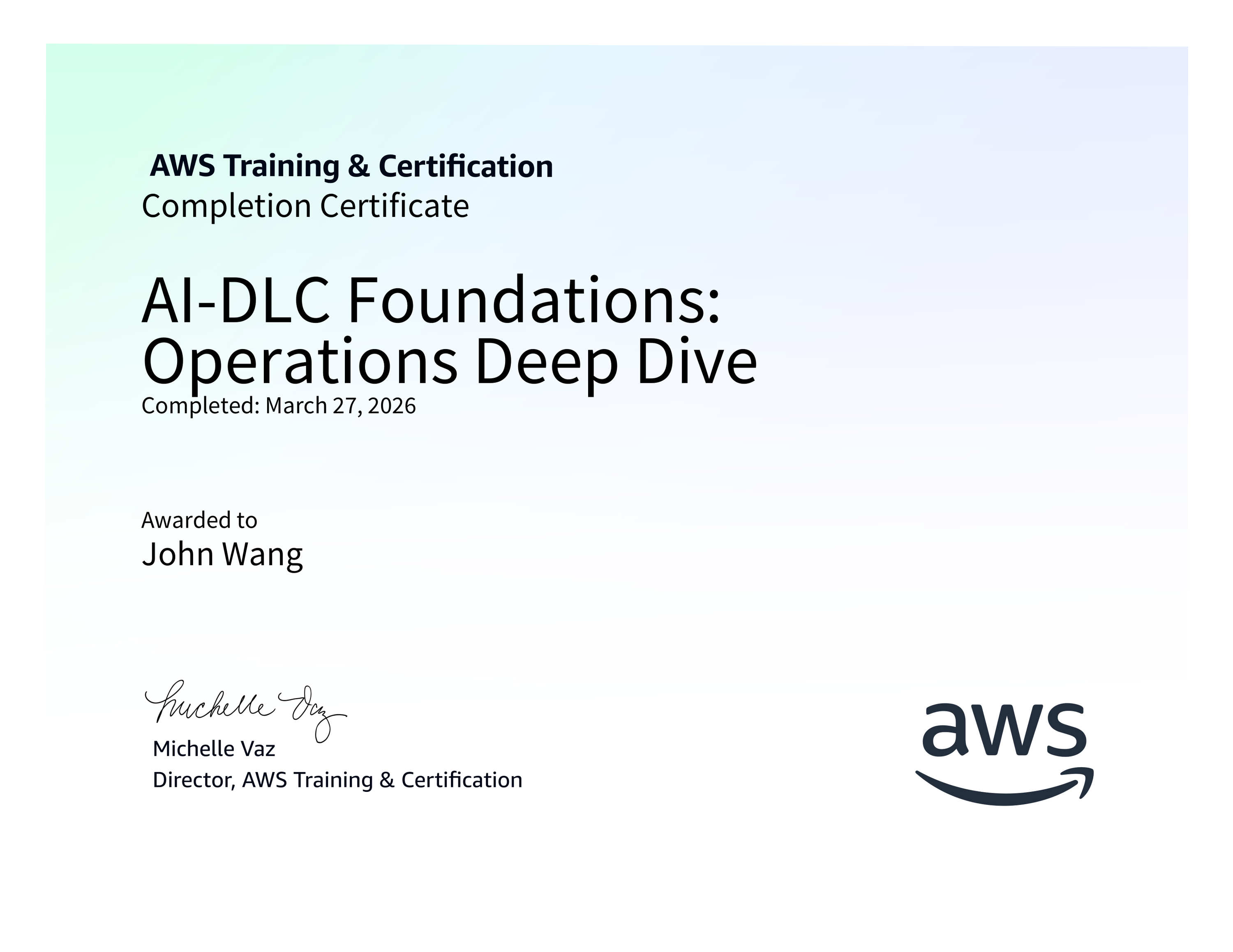 John's AI-DLC Foundations: Operations Deep Dive from AWS