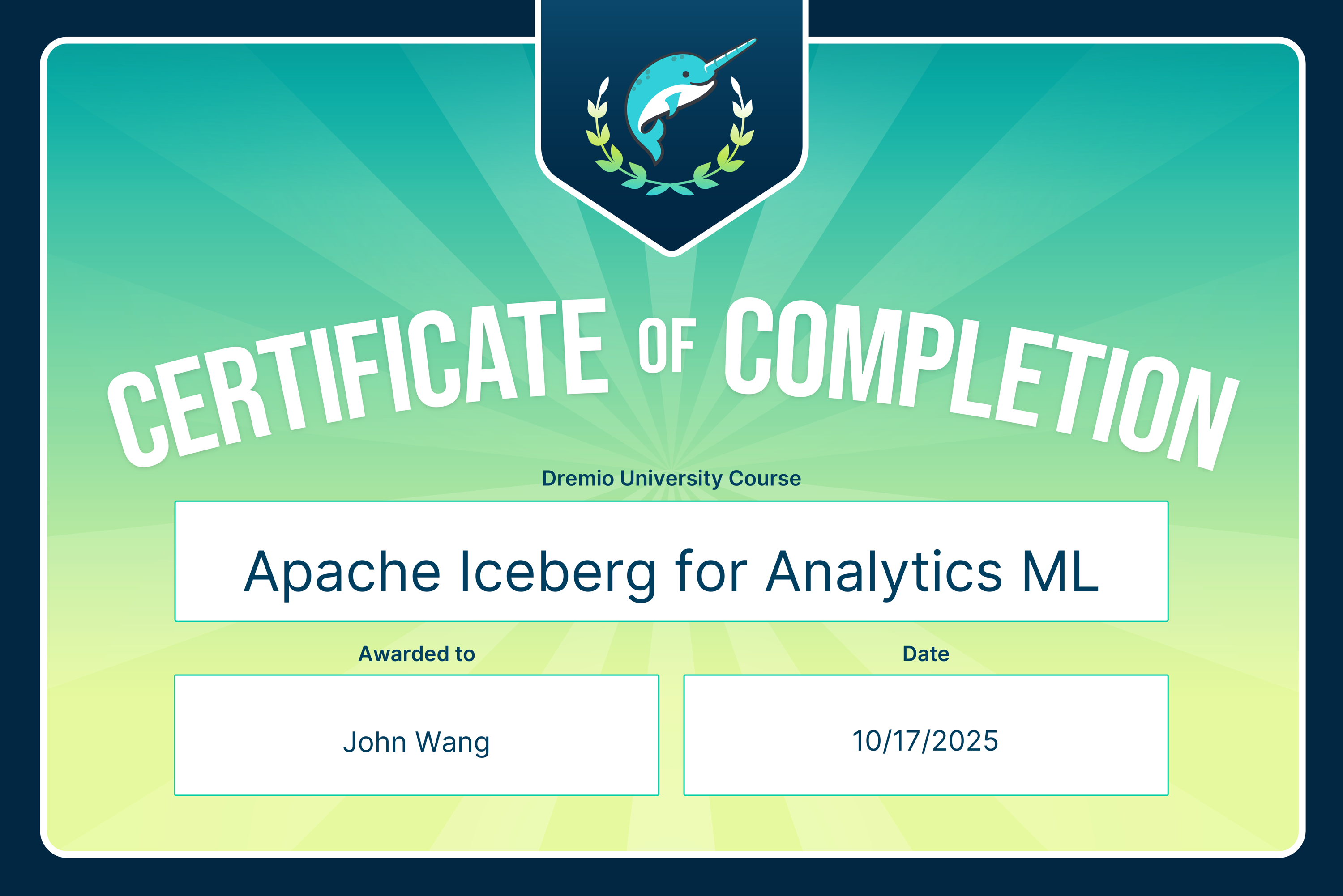 John's Apache Iceberg for Analytics and Machine Learning from Dremio by Andrew Madson