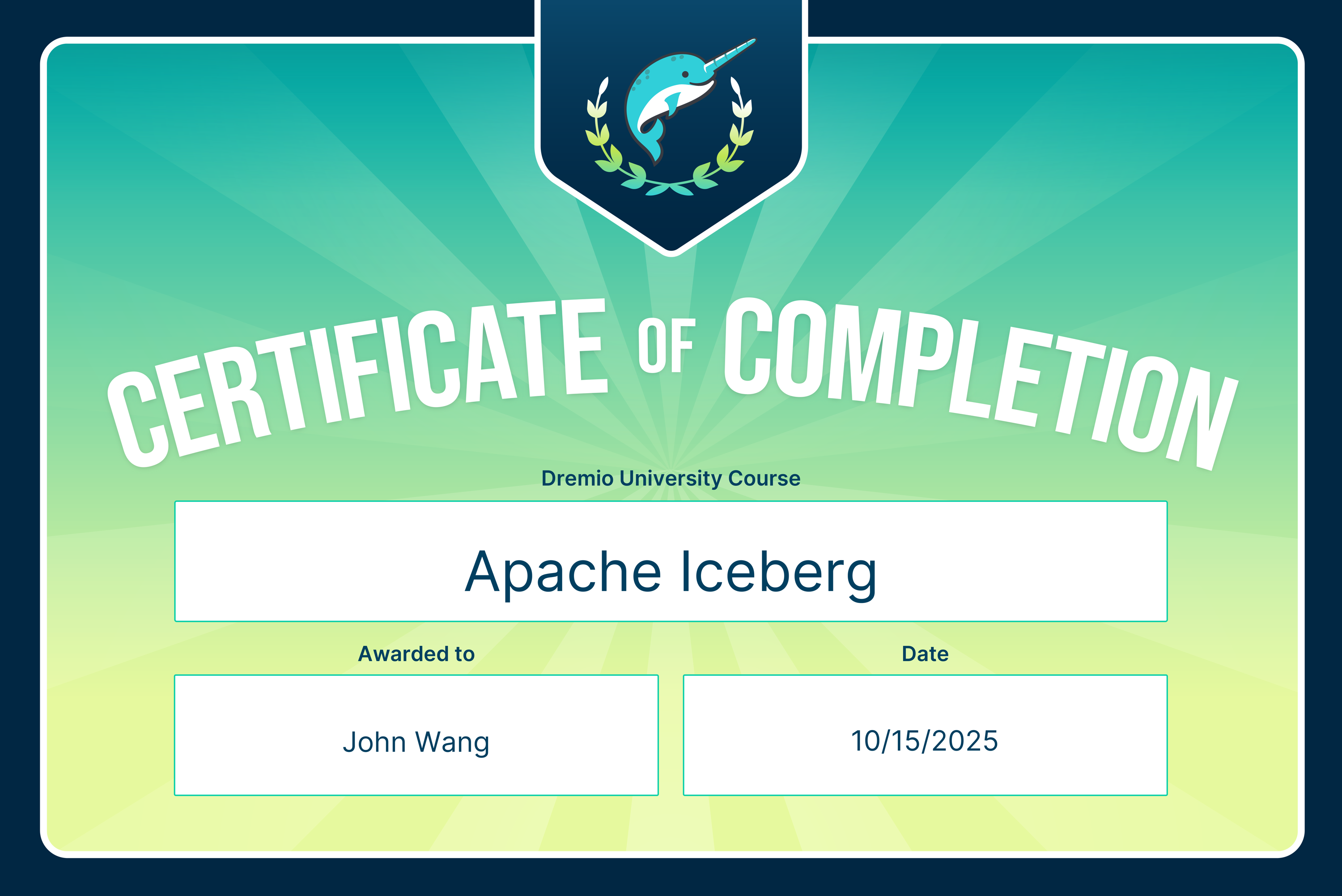 John's Apache Iceberg from Dremio by Alex Merced