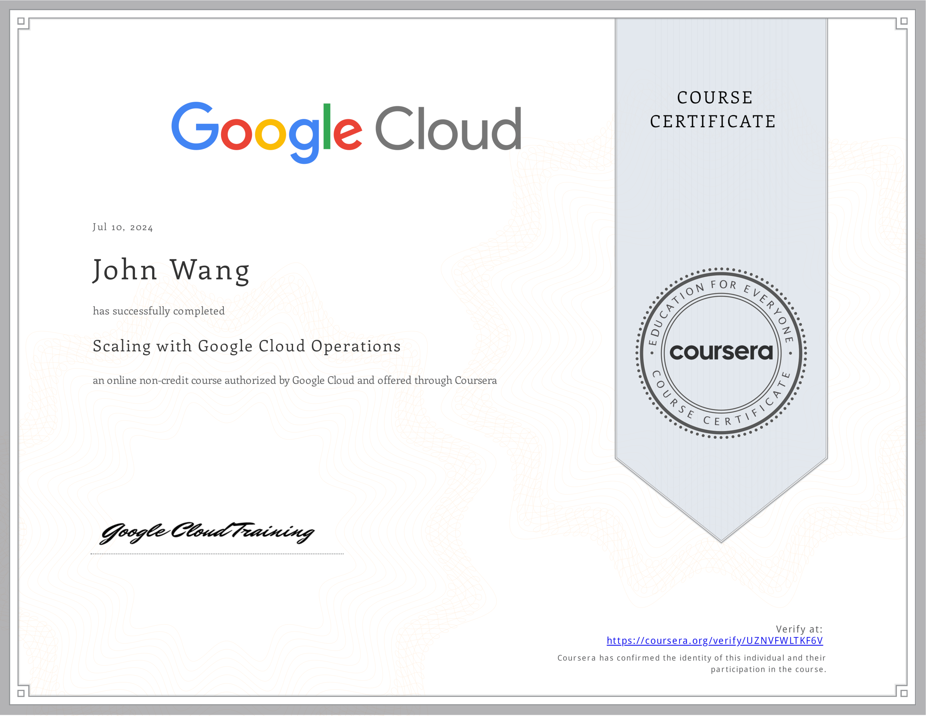 John's Scaling with Google Cloud Operations from Google Cloud