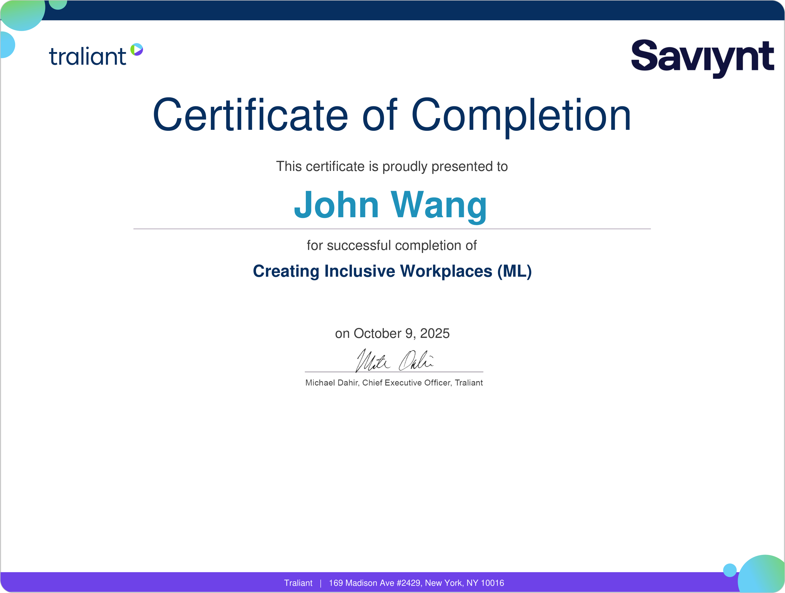 John's Creating Inclusive Workspaces from Traliant