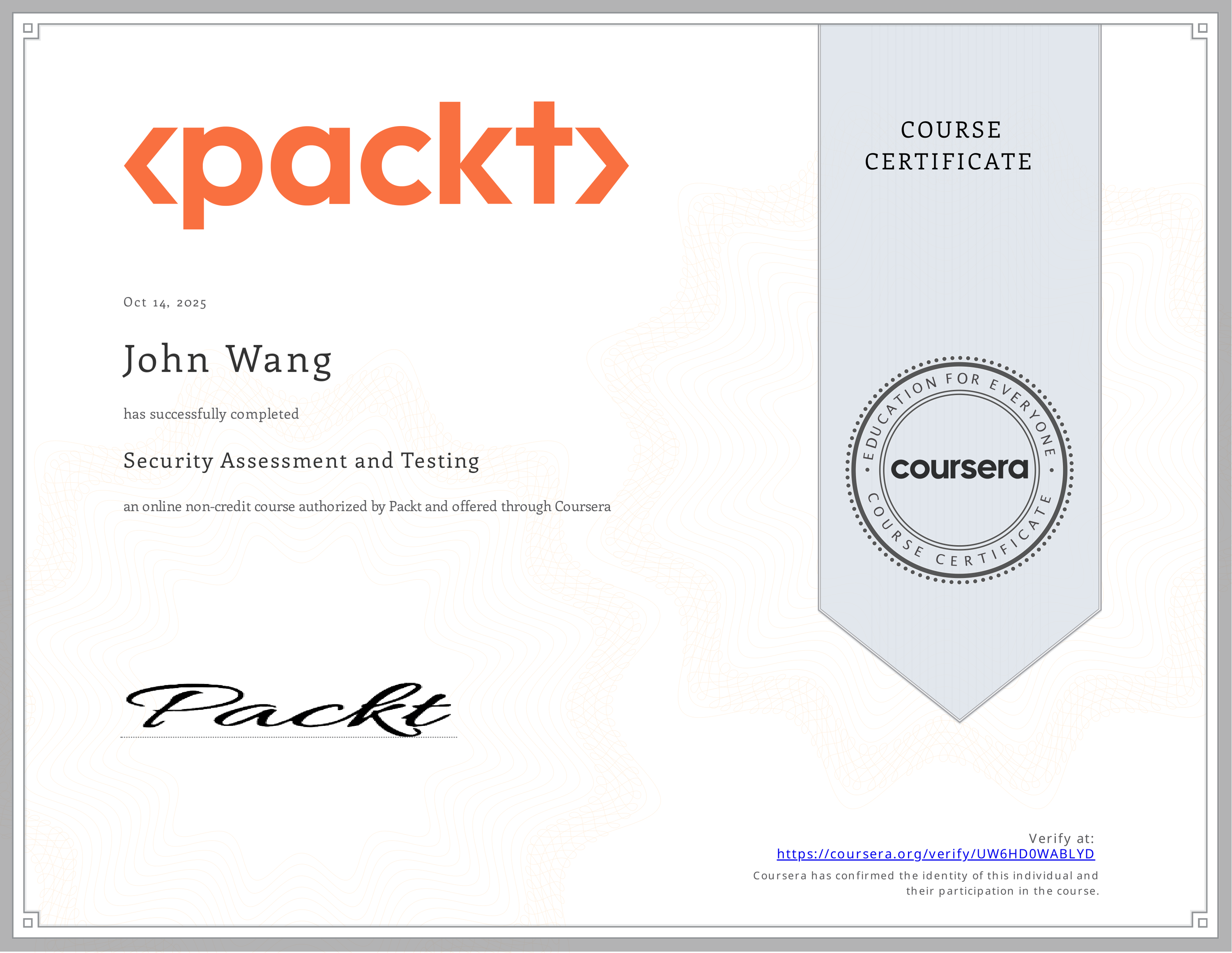 John's Security Assessment and Testing from Packt by Anthony Sequeira, Lauren Deal