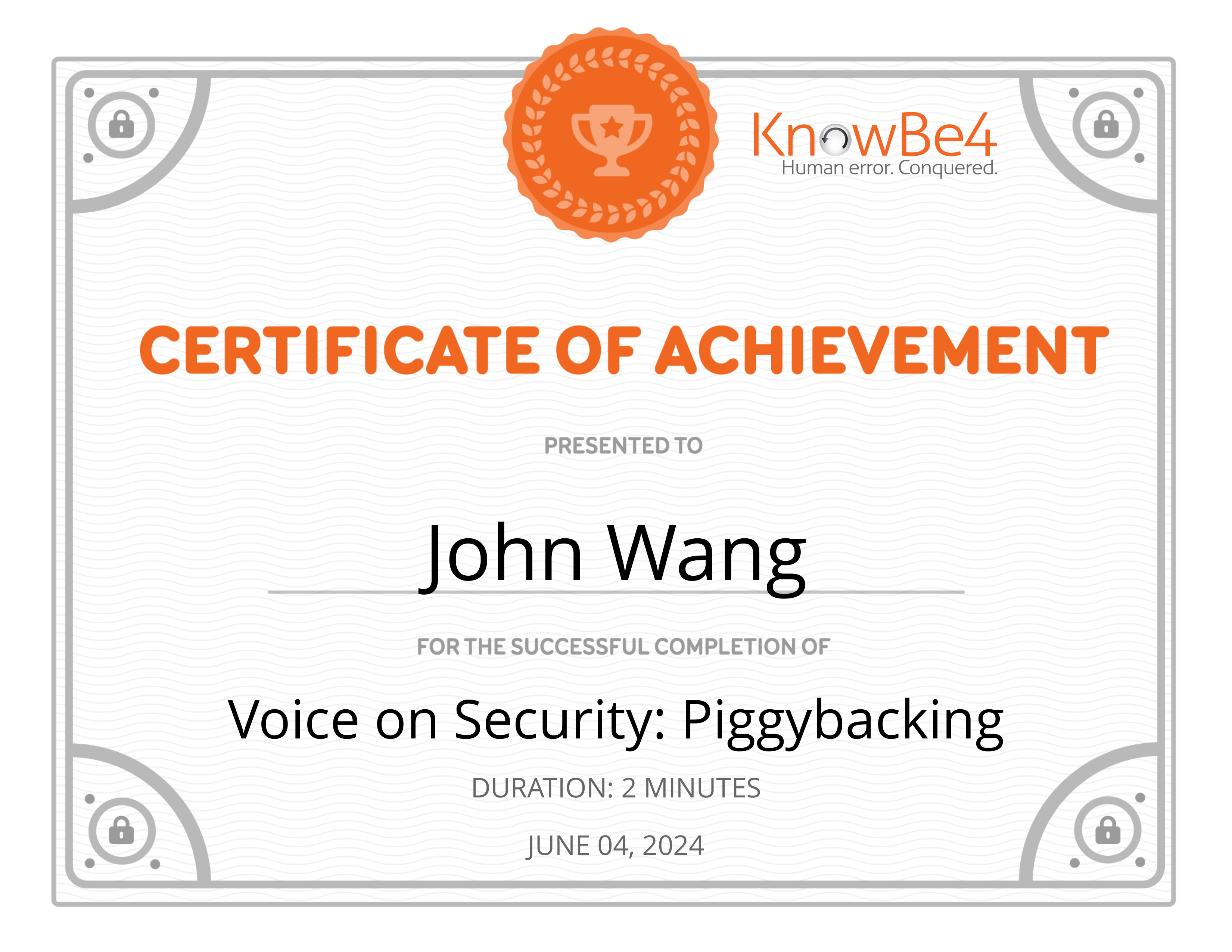 John's Voice on Security: Piggybacking from KnowBe4