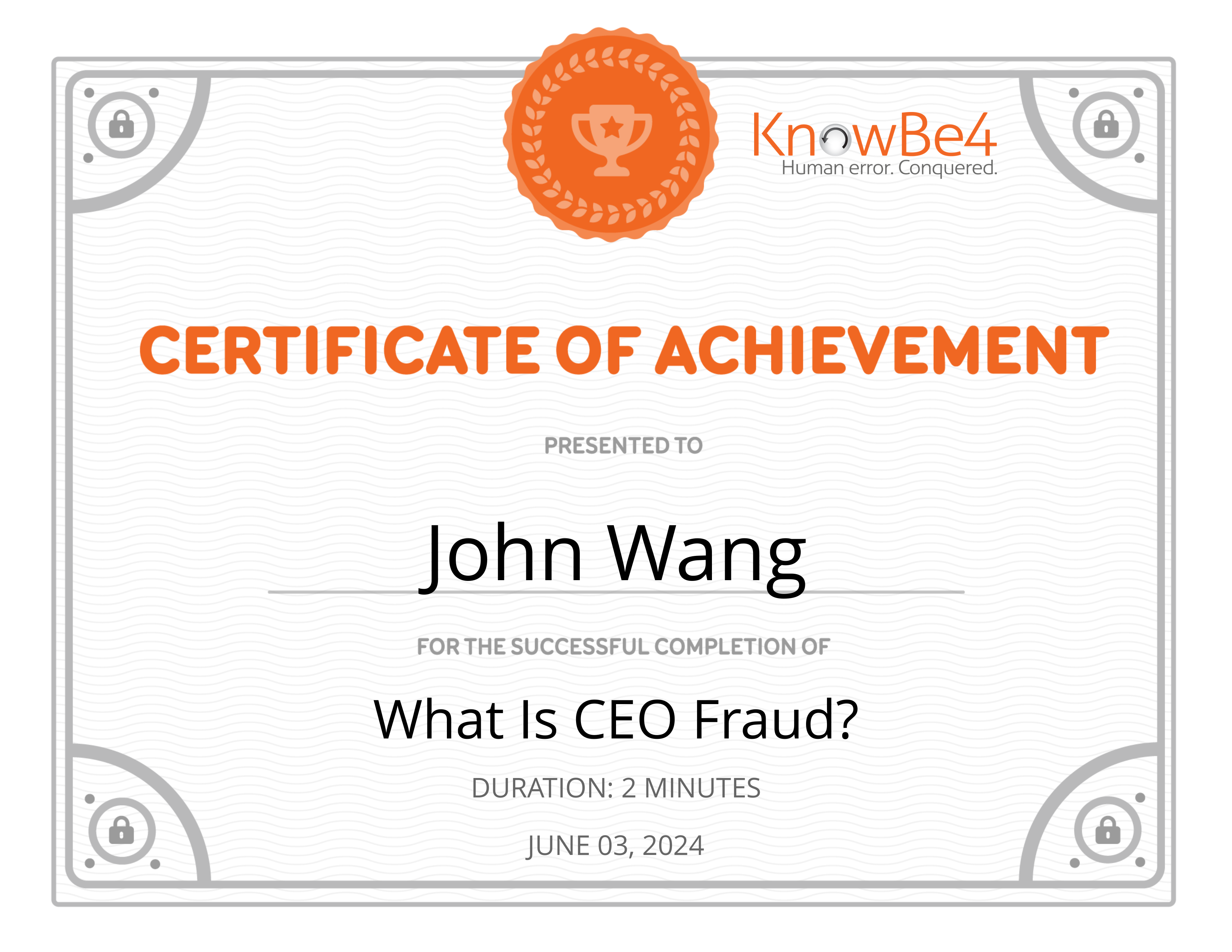 John's What is CEO Fraud? from KnowBe4