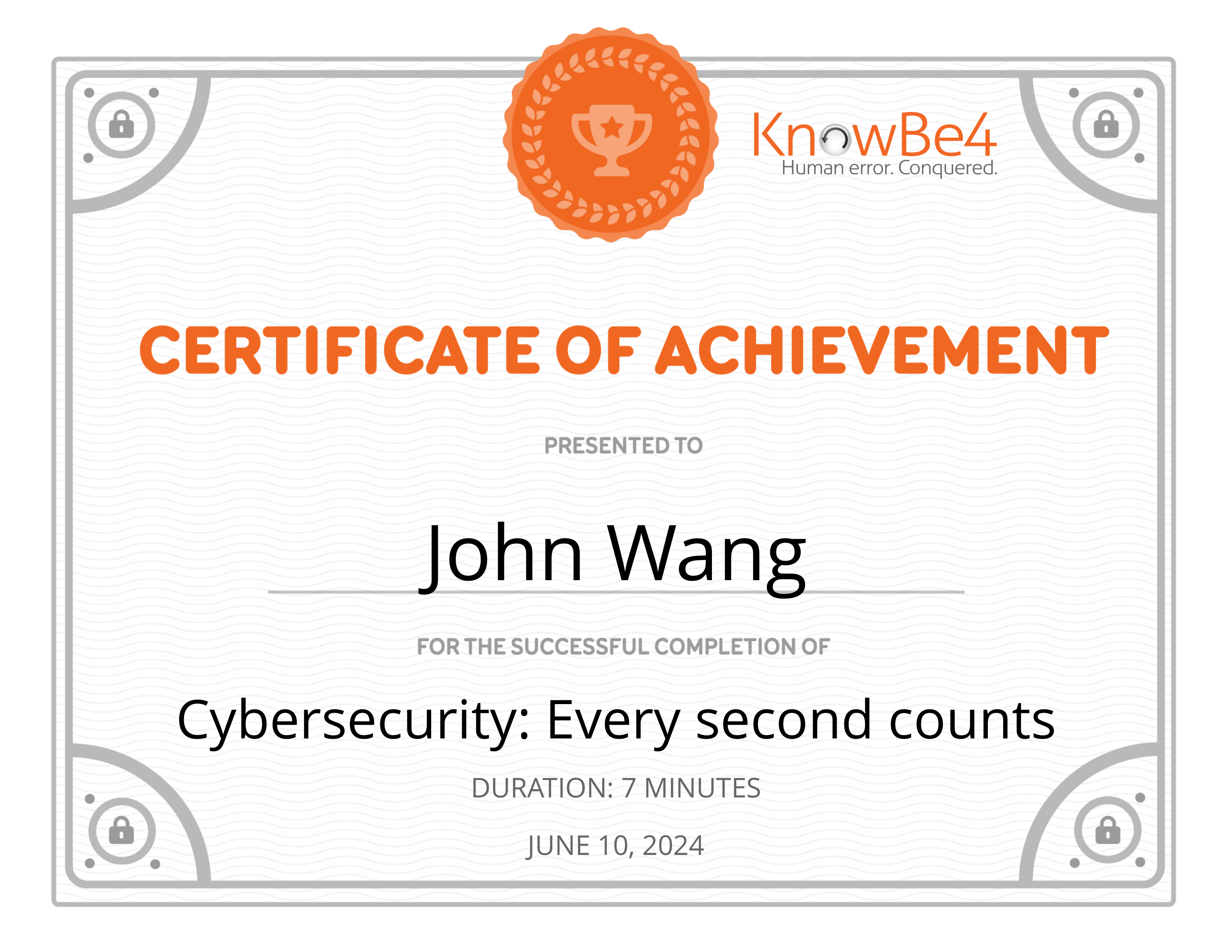 John's Cybersecurity: Every second counts from KnowBe4