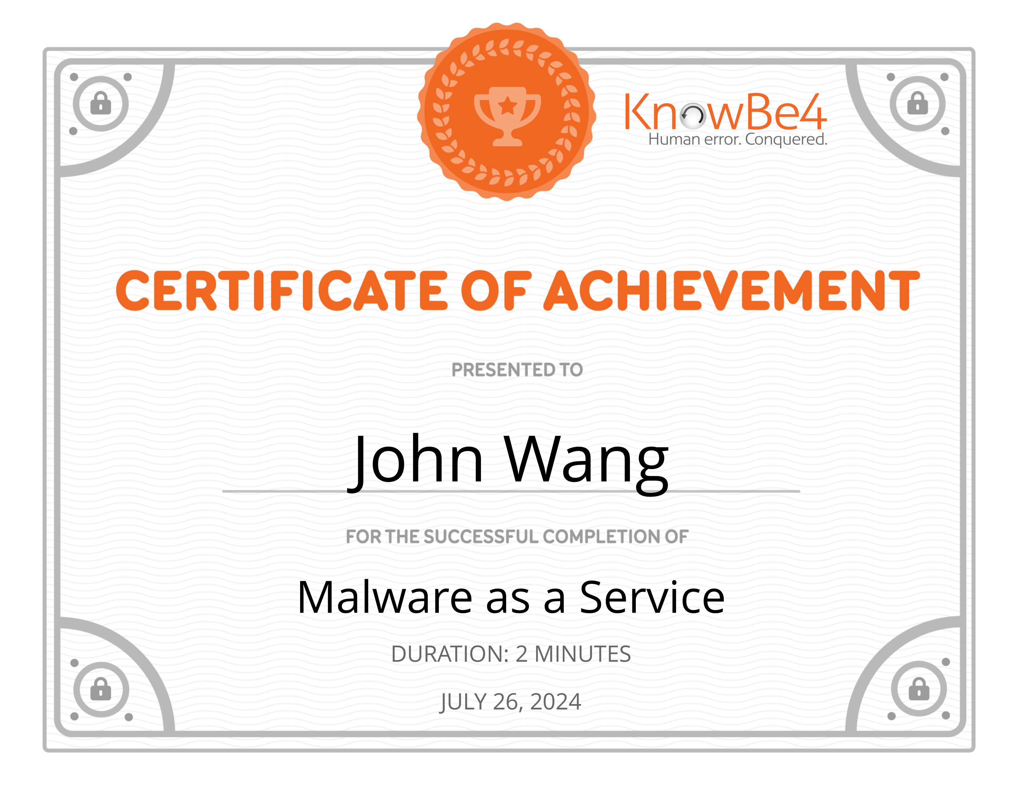 John's Malware as a Service from KnowBe4