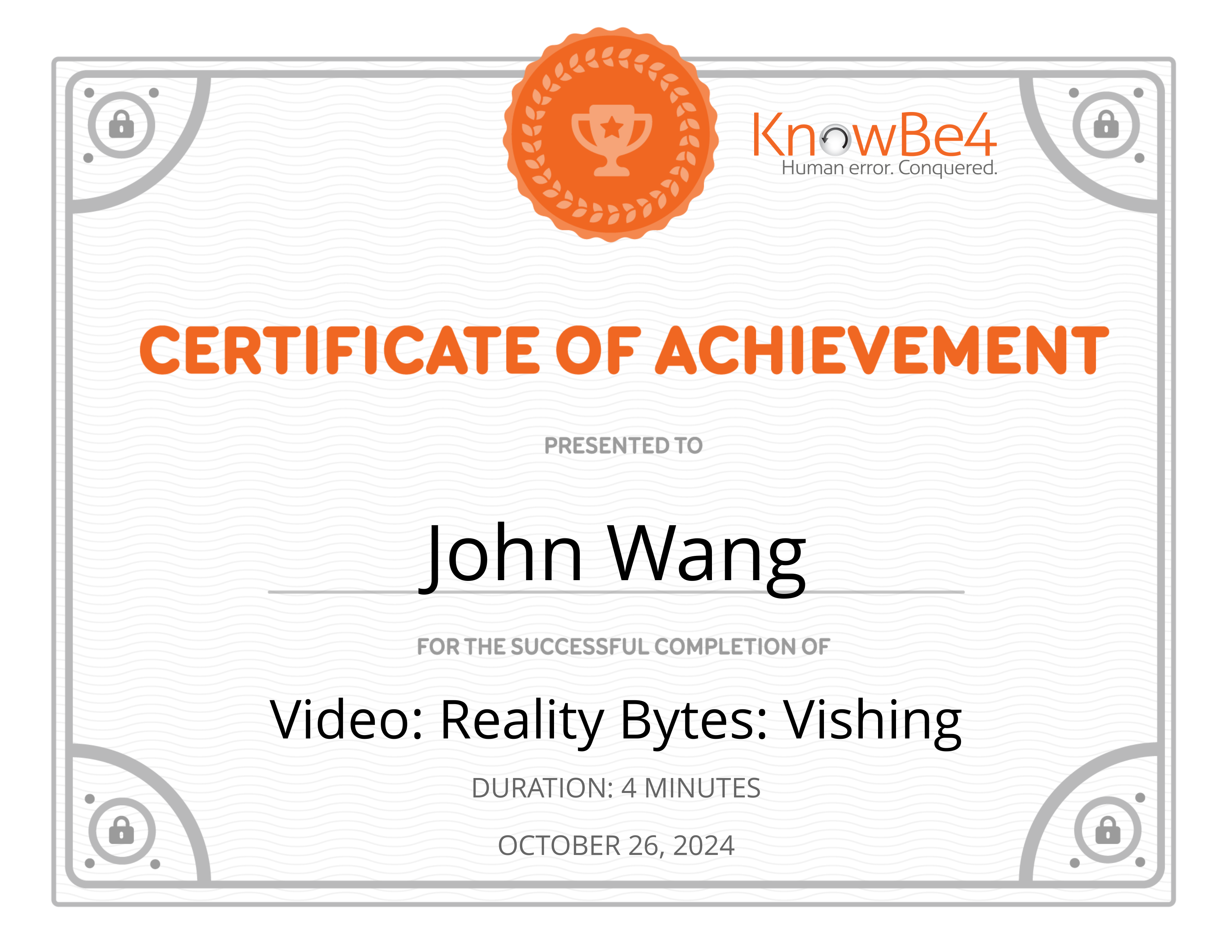 John's Video: Reality Bytes: Vishing from KnowBe4