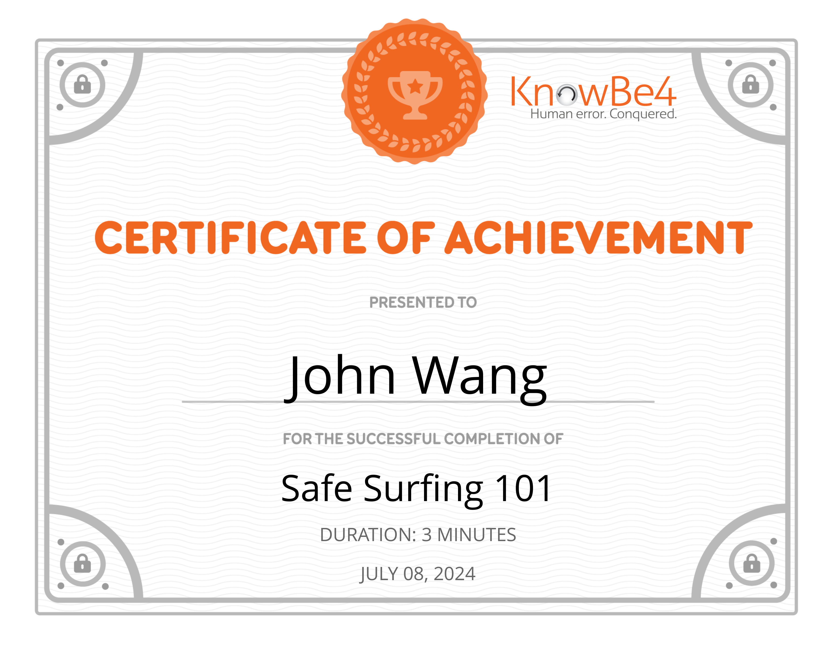 John's Safe Surfing 101 from KnowBe4