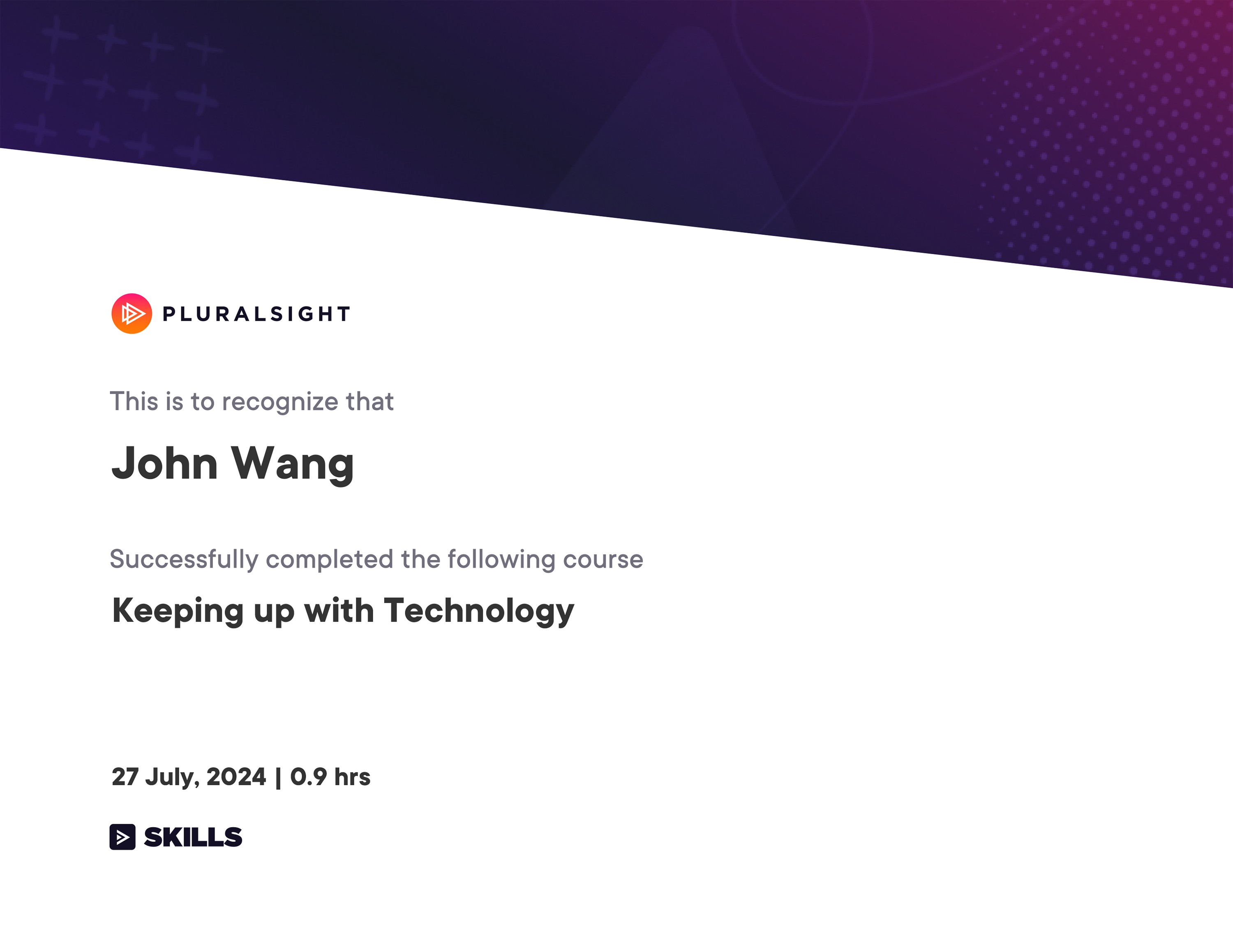 John's Keeping up with Technology from Pluralsight by Dan Appleman