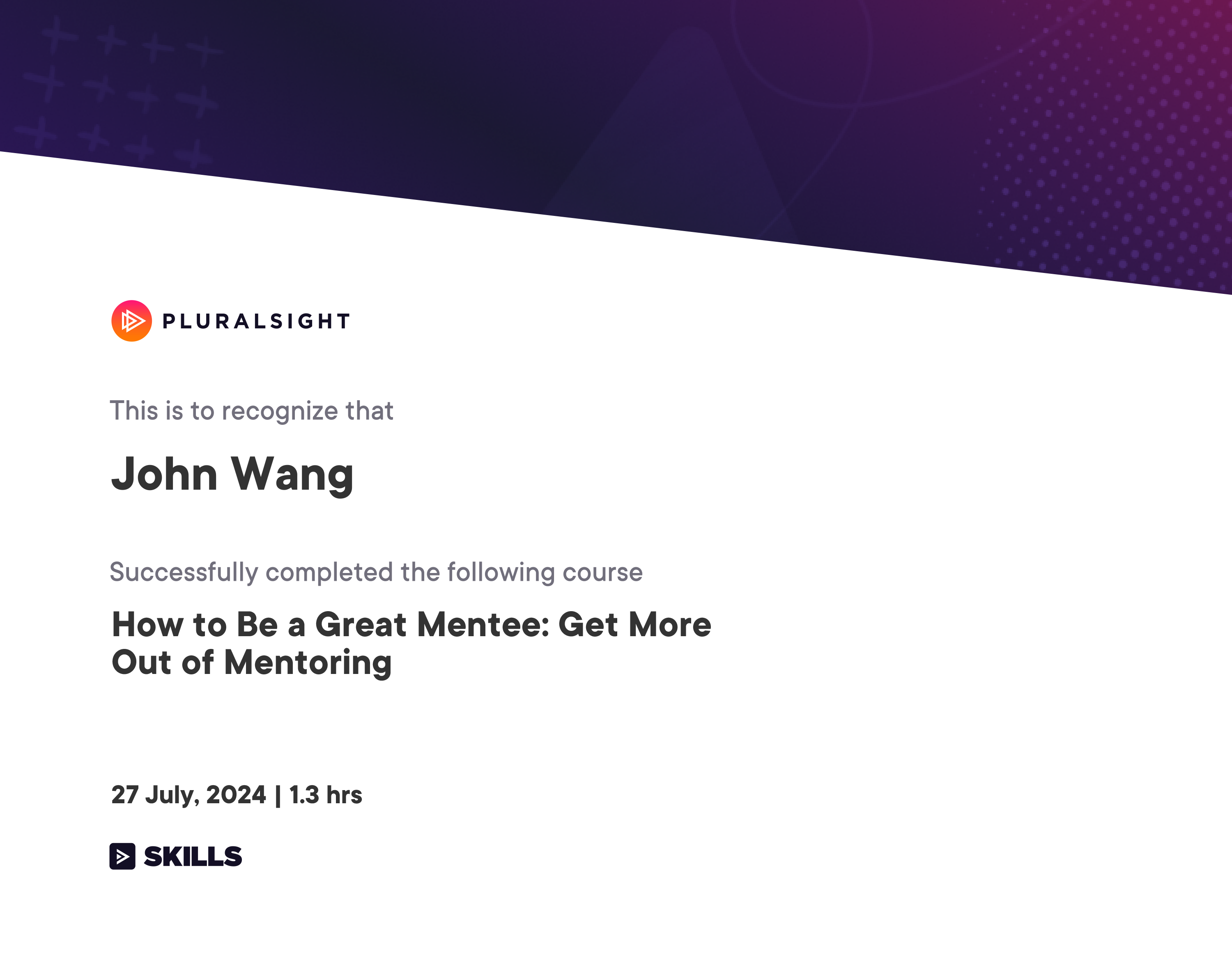 John's How to Be a Great Mentee: Get More Out of Mentoring from Pluralsight by Jason Alba