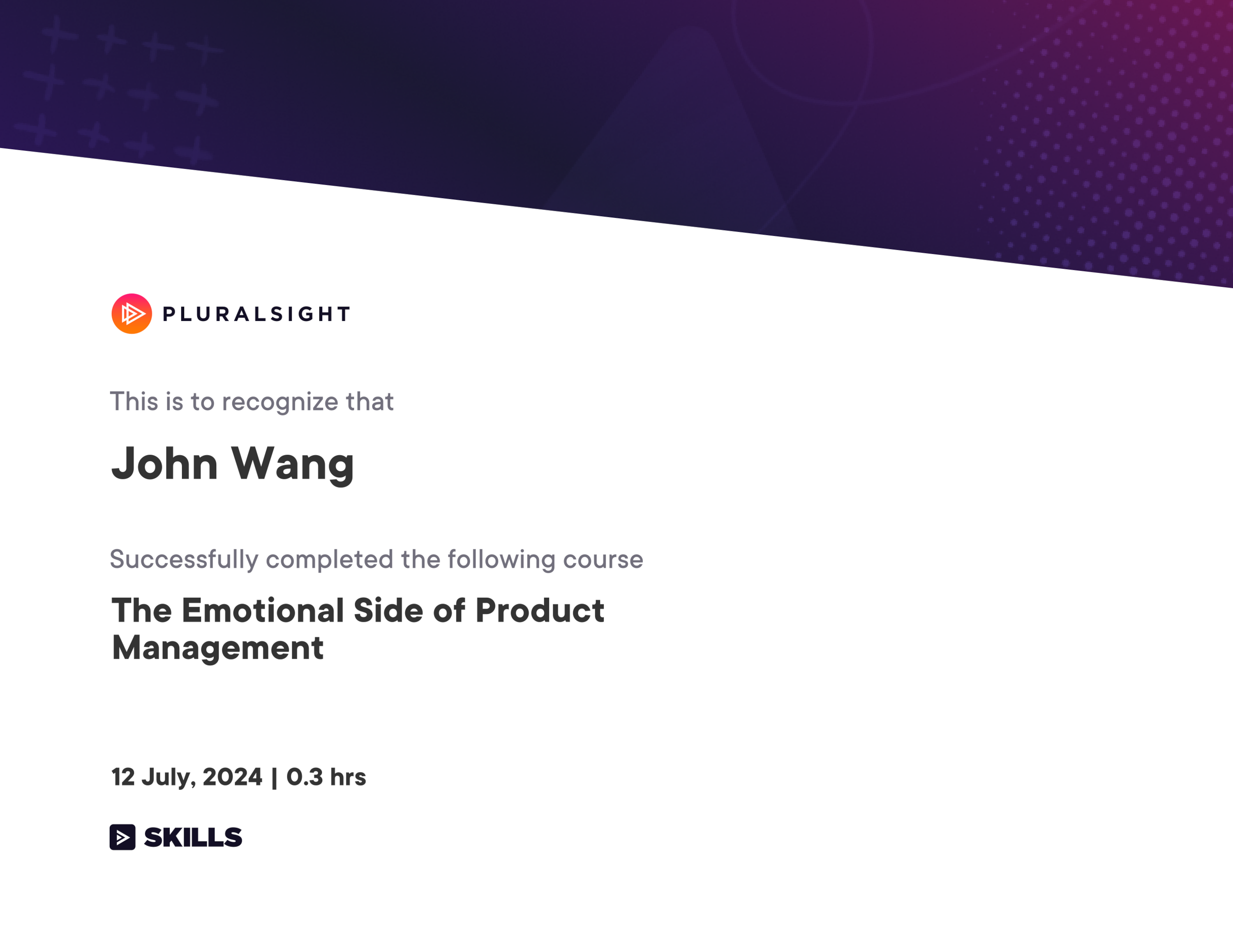 John's The Emotional Side of Product Management from Pluralsight by Nicole Castillo