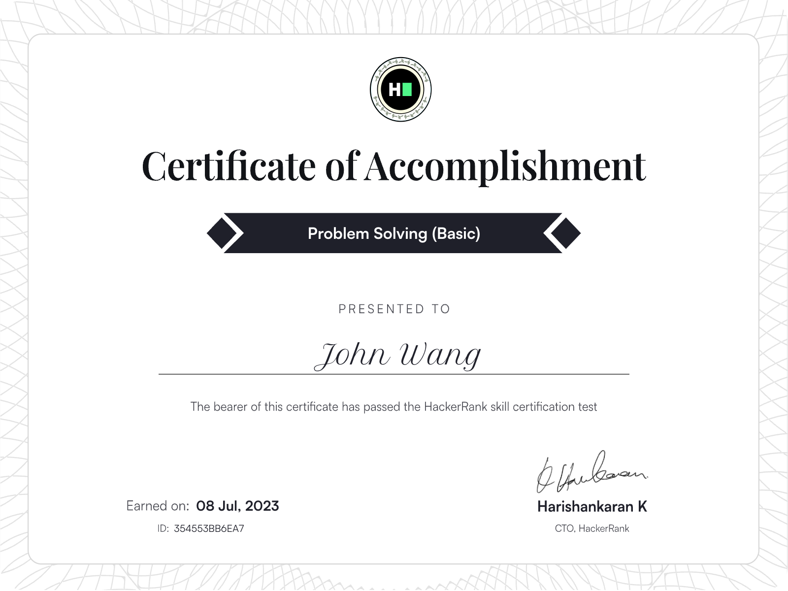 John's Problem Solving (Basic) from HackerRank