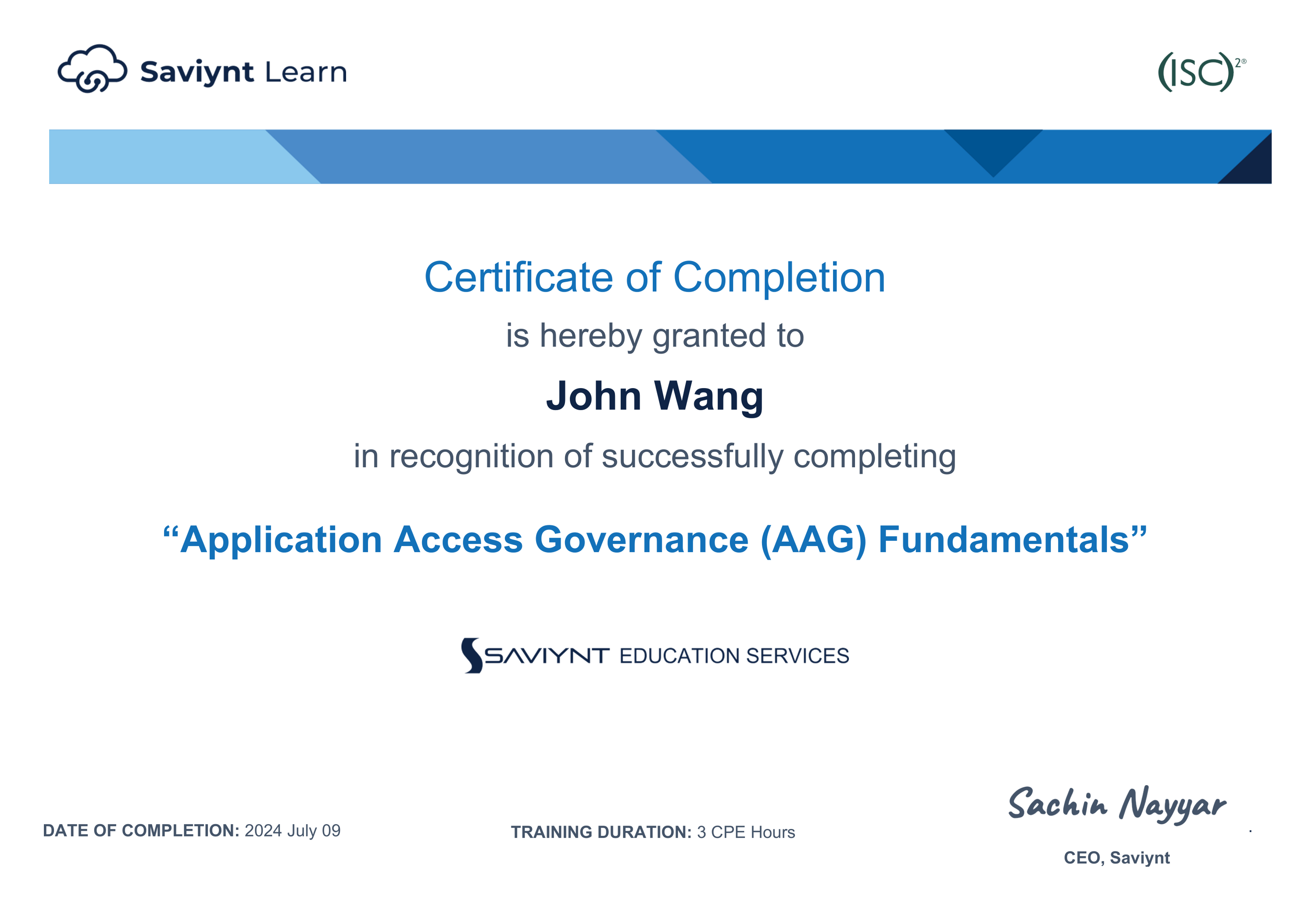 John's Application Access Governance (AAG) Fundamentals from Saviynt