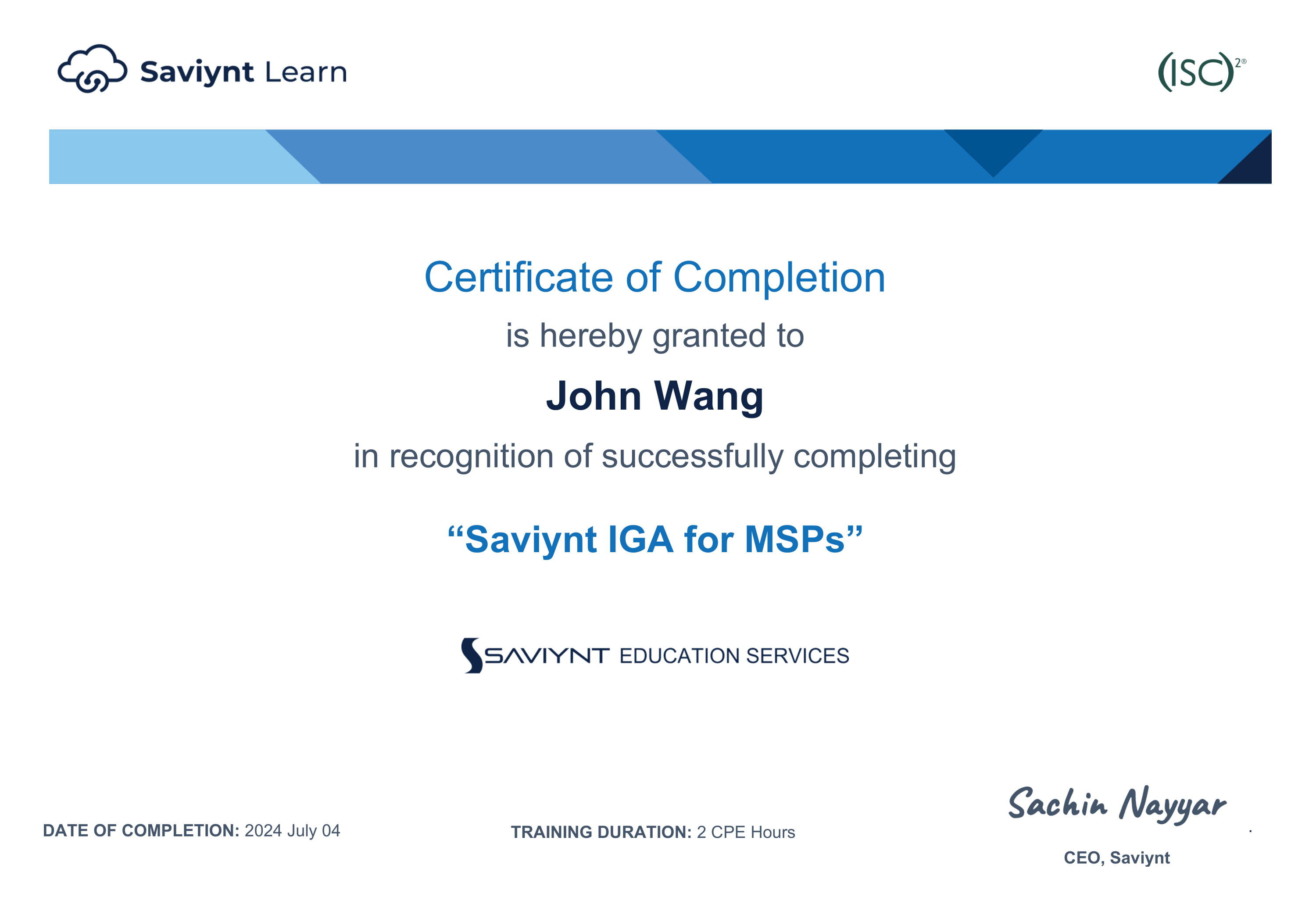 John's Saviynt IGA for MSPs from Saviynt